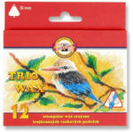 KOH-I-NOOR Trio Wax 8272 triunghiular 10mm 12 culori (4080201072)