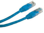  Cablu LAN de rețea UTP patchcord, Cat. 5e, RJ45 tată - RJ45 tată, 0, 5 m, neecranat, albastru, economic, ALIMENTARE