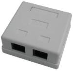 Datacom Priză dublă deasupra plăcii de gips-carton-2xRJ45, Cat5e UTP (2312)