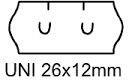  Etichete Universal 26x12mm alb