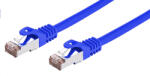 C-TECH Patchcord Cat6, FTP, albastru, 0.5m (CB-PP6F-05B)