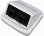 ABB Priză dublă ABB TANGO 2xRJ45 Cat5e UTP alb, BKkeys (2410)