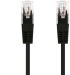 C-Tech patchcord Cat5e, UTP, negru, 5m (CB-PP5-5BK)