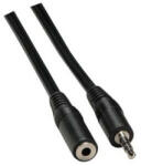 Neutralle Cablu prelungitor audio Jack (3, 5 mm) tată - Jack (3, 5 mm) mamă, 3 m, negru, Logo blister