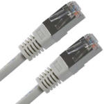  Cablu LAN de rețea FTP patchcord, Cat. 5e, RJ45 tată - RJ45 tată, 1, 5 m, ecranat, gri, economic