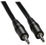 Logo Cablu audio Jack (3.5mm) mascul - Jack (3.5mm) mascul, 1.5m, negru, blister cu logo, REDUCERE