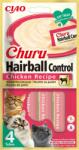 Inaba Foods Churu Hairball Chicken 4x14 g piure de pui recompensa pisici
