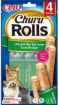 Inaba Foods Churu Rolls Chicken 4x10g rulouri cu pui si ton pentru pisica