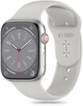 Tech-Protect Szilikon Szíj Apple Watch 4 / 5 / 6 / 7 / 8 / 9 / SE (38 / 40 / 41 mm) - Világosszürke