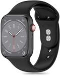 Tech-Protect Szilikon Szíj Apple Watch 4 / 5 / 6 / 7 / 8 / 9 / SE (38 / 40 / 41 mm) - Fekete - smartdiszkont