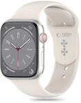 Tech-Protect szilikon szíj Apple Watch 4 / 5 / 6 / 7 / 8 / 9 / SE / Ultra 1 / 2 (42 / 44 / 45 / 49 mm) - Bézs - smartdiszkont