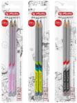 Herlitz Creioane grafit triunghiulare lacuite My. Pen, HB, diverse culori 2 buc/set Herlitz HZ10786952 (10786952)