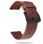 Hello Valódi Bőr Univerzális Óraszíj - Okosóra Bőr Pótszíj 22 mm - Barna