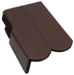 Terrán Rundo szegélycserép bal Elegant sötétbarna (696315)