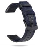 Hello Nylon És Bőr Univerzális Óraszíj - Okosóra Nylon És Bőr Pótszíj 20 mm - Kék