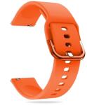 Hello Színes Szilikon Óraszíj - Univerzális Okosóra Szilikon Pótszíj 22 mm - Narancs