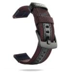 Hello Nylon És Bőr Univerzális Óraszíj - Okosóra Nylon És Bőr Pótszíj 20 mm - Barna