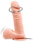 SESSO Vibrator Realistic Rotating 19.5cm Flesh Vibrator