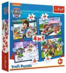 Trefl 34650 - Mancs őrjárat - Doggy things - 4 az 1-ben puzzle (35, 48, 54, 70 db-os) (34650)
