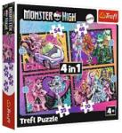 Trefl 34655 - Monster High - An electrifying day - 4 az 1-ben puzzle (35, 48, 54, 70 db-os) (34655)