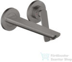 Hansgrohe AXOR Citterio C falsík alatti mosdó csaptelep 19, 3 cm-es kifolyóval, nem zárható leeresztővel, rombuszmetszéses fogantyúval, alaptest nélkül, polírozott fekete króm 49111330 (49111330)