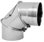 DARCO állítható Saválló Könyök 150 Mm 90° 0, 8 Mm (knszr150/90-z8)