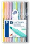 STAEDTLER Szövegkiemelõ készlet, 1-4 mm, STAEDTLER "362 C", 10 különbözõ szín (10 db) (TS362CSB10)