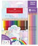 Faber-Castell Unikornis 18+6 db hatszögletű színesceruza készlet matricával (FC111221) - tintasziget