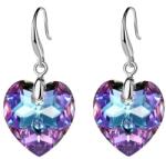 HARAHU Beautiful Heart Fülbevaló - Lila KP29814