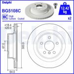 DELPHI féktárcsa DELPHI BG5108C (BG5108C)