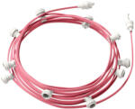 Creative-Cables Használatra kész 12, 5 m-es Lumet szállámpa készlettel 10 fehér lámpatartóval, akasztóval és csatlakozóval (CATE27B125CM16)