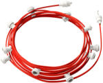 Creative-Cables Használatra kész 12, 5 m-es Lumet szállámpa készlettel 10 fehér lámpatartóval, akasztóval és csatlakozóval (CATE27B125CM09)