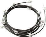 Creative-Cables Használatra kész 12, 5 m-es Lumet szállámpa készlettel 10 fehér lámpatartóval, akasztóval és csatlakozóval (CATE27B125CM03)