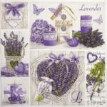  Decoupage szalvéták Lavender Collage - 1db (decoupage)