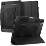 Spigen RUGGED ARMOR PRO tok álló (aktív FLIP, ütésállóság, TRIFOLD, asztali tartó, ceruza tartó) FEKETE Apple IPAD Pro 13 (2024) (ACS07007)