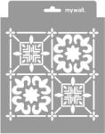 MyWall Afrikai csempe stencil - 3D - 18x23 cm mini