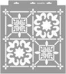 MyWall Afrikai csempe stencil - 3D - 38x42 cm nagy