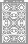 MyWall Afrikai csempe stencil - 3D - 38x60 cm maxi