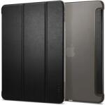 Spigen SMART FOLD tok álló, bőr hatású (aktív FLIP, oldalra nyíló, TRIFOLD, asztali tartó) FEKETE Apple IPAD Pro 11 (2024) (ACS07025)