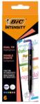 BIC Textmarker 2 capete, Bic Intensity Dual Tip, 6 culori/cutie (503828)