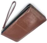 CRM Portofel pentru femei, CRM, din Piele, cu Fermoar, Maro, 21 x 11.5 cm (614)