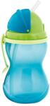 Canpol babies Преходно нетечащо шише с мека сламка Canpol - Синьо, 370 ml (56/113_blu) - kindermarket