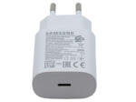 Samsung EP-TA800EWE kompatibilis hálózati töltő adapter Type-C, 25W, fehér, (No logo)