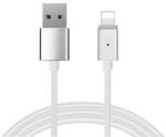 Toptel Mágneses kábel Type 1 - USB to Lightning - leválasztható csatlakozóval - Iphone 5/6/7/8/X 1 méter EZÜST (blister csomag)