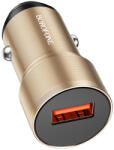 BOROFONE autós töltő BZ19A Wisdom - USB - QC 3.0 18W arany