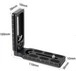 Mikrosat L kamera talp, L-bracket (CF-01)