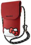 Hello Kitty Original HELLO KITTY Kézitáska Bőr Hiding Kitty Kábel HKOWBPSCKER piros