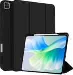 4smarts Folio Basic Case - полиуретанов калъф с поставка и отделение за Apple Pencil за iPad Pro 11 (2024) (черен)