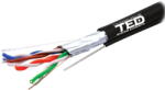 TED Electric Cablu retea TED Electric FTP cat. 5e Cupru 0.5 Sufa PE, rola 500m (A0115388)