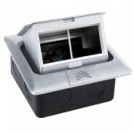 OMU system PD-KM45-4M-AL Padlódoboz 4 modul KM45 modulokhoz aluminium soft pop-up tető rejtetteloszt (PD-KM45-4M-AL)